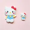 Desenho Animado de Gatinho Acessórios de Resina DIY Capa de Celular Beleza Grampo de Cabelo Corda de Cabeça Decoração Material Caixa de Armazenamento Adesivo