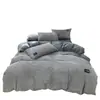 Juego de cuatro piezas de terciopelo de leche de invierno, sábana y funda de edredón de forro polar de coral grado A, funda de edredón de franela, más un juego de ropa de cama de tres piezas con forro polar para otoño