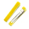 Pinza de pico de pato de 6 cm tela de terciopelo temperamento elegante pinza para flequillo flocking borde BB clip inferior accesorios para el cabello pasador hebilla de presión