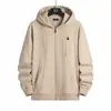 Moletom Cardigan Bordado de Pônei Novo Transfronteiriço Jaqueta com Capuz Masculina Primavera e Outono