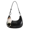 Bolsa de Mão Versátil de Nicho Estilo Coreano Bolsa de Bolinho para Mulheres Nova Coleção Primavera 2026 Elegante Simples Casual Bolsa de Ombro Transversal