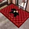 2026 Ano do Cavalo Novo Tapete de Entrada Premium Vermelho Porta de Entrada Entrada Resistente ao Desgaste e à Sujeira Tapete para Pés Tapete Antiderrapante