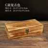 Caja de madera creativa de celebridad de internet caja de almacenamiento caja para documentos caja de mahjong para el hogar caja rectangular para embalaje de regalo caja de madera de bambú Meimu