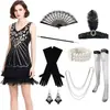 Vestido Retrô Anos 1920 com Lantejoulas e Contas Decote V Vestido de Festa Europeu e Americano AliExpress Amazon Wish Gatsby