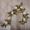 Trepadeiras Simuladas de Rosas Criptografadas, Tiras de Flores Artificiais, Cipós Trepadores, Pendurados na Parede, Arranjos de Paisagismo, Decorações de Feriado, de Alta Qualidade e Realistas