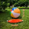 Pelota inflable de color PVC para niños, pelota de agua, seis colores, juguete de playa, pelota de playa