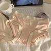Ropa interior japonesa nueva para niña, ropa interior agradable para la piel, bragas transpirables cómodas con cintura con letras lindas y sencillas para mujer