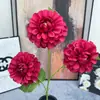 3 Flores Artificiais de Dália Perfumada para Decoração de Casamento, Arranjo Floral, Decoração de Casa e Hotel, Flores Perfumadas no Atacado