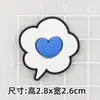 Perro Pacca Azul Perro DIY Accesorios de Pegamento Suave Agujero para Funda de Teléfono Chanclas Caja de Almacenamiento Parche Decorativo