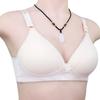 Sujetador push-up de encaje fino y transpirable para mujer, nuevo, de mamá, con copa fija, antiflacidez y sin aros, para mediana edad