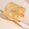 Pulsera Abierta de Malla Cruzada Transfronteriza Europea y Americana Diseño de Nicho Exquisita Versátil Brazalete Moda Joyería de Mano Personalizada