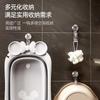 Sin Taladro, Sin Rastro, Fuerte Soporte de Carga Cocina, Baño, Puerta de Inodoro Gancho Adhesivo para Lavabo Trasero, Gancho Simple de Ventosa Giratoria