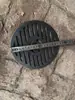 Placa de Cubierta para Sumidero de Piso Anti-Olor de Hierro Fundido Rejilla Redonda 87 Salida Lateral Rejilla de Embudo para Agua de Lluvia Malla de Filtro Cubierta de Acero Inoxidable