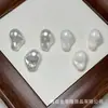 Perlas Barrocas de Imitación de Vidrio, Cuentas Sueltas de Forma Irregular al por Mayor, Fuente de Accesorios para Ropa, Cuentas de Vidrio a Granel, Blanco Perla