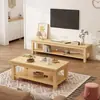 Estilo Europeu Armário de TV Moderno Minimalista Quarto Apartamento Pequeno Mini Mesa de Centro Combinação Sala de Estar Suporte de TV de Madeira Maciça Armário de Chão