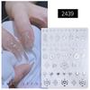 Celebridade da Internet Novo Adesivo para Unhas Laser Dourado e Prateado Estrela Lua Líquido Metalizado Oco Quatro Estrelas Masculino Adesivo para Unha Decalque