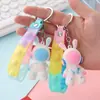 Chaveiro Coelho Espacial Estatueta 3D Ornamento Pequeno Presente Pingente de Mochila Pingente de Carro Chaveiro Atacado
