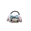 Goma para el pelo estilo caricatura japonesa con perro rosa lindo y orejas grandes, adecuada para estudiantes y chicas suaves, accesorio para el pelo, regalo de graduación