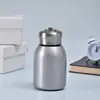 Taza Termo Gordita de Acero Inoxidable 304 Portátil para Exteriores con Bolsillo de Solapa y Anillo para Llevar Taza de Doble Pared al Vacío