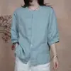 Camisa sin mangas de verano 2026, inspirada en el diseño, estilo vintage floral, con botones para mujer, holgada y moderna, top versátil y adelgazante