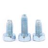 Tornillo Autorroscante de Bloqueo Gb6563 Ranura Cruzada Cabeza Hexagonal Rosca Triangular Acero al Carbono Zinc Azul Blanco M4M5M6