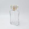 Fabricante 100ml Cuadrado Plano Clásico Bayoneta Pulido Transparente Vidrio Botella de Perfume Exquisito Botella con Atomizador de Fragancia