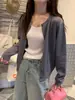 Chaqueta Cardigan de Punto Rojo para Mujer Ropa de Exterior Principios de Otoño Estilo Nuevo Suéter Suave y Esponjoso Capa Interior Capa Base Top Ajustado
