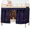 Cortina de Cama Cortina de Dormitório Cortina Divisória para Beliche Superior e Inferior Cortina de Porta Cortina Divisória sob a Mesa Cortina de Cobertura de Cama de Ar Condicionado