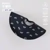 Babador Toalha de Saliva Estilo Coreano para Bebê, Babador Impermeável Anti-Regurgitação de Algodão Puro Classe A, Babador Absorvente Ampliado de Dupla Face em Formato de Pétala para Bebês