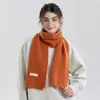 Bufanda de Punto de Color Sólido Nueva y Versátil de 12 Colores para Mujer, Bufanda de Hilo Estilo Coreano para Otoño e Invierno para Hombres y Mujeres, Parejas, Estudiantes, Calentador de Cuello de Hilo