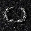 Nuevo Pulsera de Aleación con Calavera Estilo Hip-Hop Personalidad Clásica Parcheado Pulsera Estilo Ins Pulsera de Calavera para Hombre