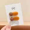 Pasador Elegante Estilo Coreano Otoño e Invierno para Mujer, Clip Lateral Maillard de Gama Alta y Exquisito para Flequillo, Accesorios para el Cabello de Puesto de Yiwu