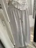 KEKEZOON 2026 Otoño Nuevo Estilo Coreano Elástico Cintura Alta Cordón Pierna Ancha Pantalones Deportivos Mujer Sueltos Largos 8907