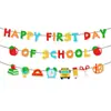 Banderines Temáticos de Fiesta para la Temporada de Regreso a Clases Transfronteriza 2026, Banderas de Feliz Primer Día de Regreso, Guirnaldas, Personalización al por Mayor