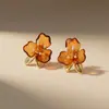 Brincos de Flor Agulha de Prata Estilo Francês Brincos Doces Versáteis Atmosféricos Brincos de Moda de Alto Padrão Temperamento Venda por Atacado