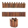 Valla de madera carbonizada anticorrosión para jardín exterior, decoración interior de jardín de infantes, valla para árbol de Navidad, valla de madera maciza, transfronterizo