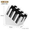 Portavasos inclinado de acero inoxidable de cuatro compartimentos, dispensador de vasos comercial para tienda de té con leche, bar, caja de almacenamiento para portavasos de papel desechables