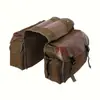 Bolsa Lateral para Bicicleta Transfronteriza, Bolsa de Alforja Trasera, Bolsa de Lona para Asiento Trasero de Ciclismo, Bicicleta de Montaña, Motocicleta, Gran Capacidad