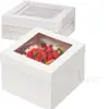 Exclusivo para Amazon transfronterizo: Cajas para pasteles, cajas de embalaje para repostería, cajas para pasteles con ventana, cajas para pasteles, cajas de base y tapa, al por mayor