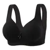 Sujetador Push-Up sin Cables para Mujeres con Busto Grande, Minimizando la Apariencia, Recogiendo los Lados del Busto, Previniendo la Flacidez, con Tirantes Anchos, Adecuado para Madres de Mediana Edad