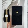 Nueva Bolsa de Almacenamiento de Relojes de Gama Alta, Estuche Portátil de Terciopelo para Relojes, Botón a Presión Anti-Rayaduras, Bolsa Gruesa de Tela para Relojes, Bolsa para Joyas