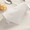 Servilletas de Lino Bordadas con Seda Estilo Europeo, Servilletas de Tela de Algodón, Manteles Individuales para Restaurante Occidental, Paños de Limpieza para Tazas de Tela, Logo Personalizado para Sala de Muestras