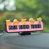 Nuevos adornos de resina de Pikachu para coche, adornos de dibujos animados para la consola central del coche, decoraciones para la pantalla de navegación, adornos de cabeza que se mueven