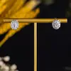 Nuevos Pendientes Largos de Zirconia de Colores Microincrustados de Lujo para Mujer, Primavera 2026, Aguja de Plata S925, Moda Versátil, Tendencia