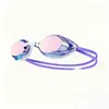 Gafas de natación del fabricante en stock, adecuadas para competiciones y entrenamiento, con un marco pequeño, diseñadas para adultos, con propiedades antivaho e impermeables, y que ofrecen alta transparencia y rendimiento antivaho para la natación de velocidad