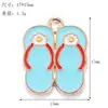 Serie de Playa de Verano Aleación Gota de Aceite Colgantes DIY Sombrilla Chanclas Gafas de Sol Pulsera Collar Materiales para Hacer