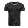 Cross-border Factory Atacado Masculino 3D Print Manga Curta T-Shirt Top Tamanho Grande Masculino Crewneck Camuflagem T-Shirt