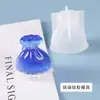 Molde de Resina de Cristal DIY Amapola Bolsa de Dinero Bolsa de la Suerte Bolsa Creativa de Fortuna Espejo Superficie Molde de Silicona