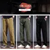 Pantalones de trabajo resistentes de color verde militar italiano para hombre, primavera y otoño, pierna ancha, holgados, corte recto, pantalones casuales estilo americano