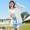 Jaqueta Esportiva Feminina 361 Roupa da Pele Roupa com Proteção Solar Anti-UV Verão Seda de Gelo Respirável Exterior Fina Roupa de Proteção Solar